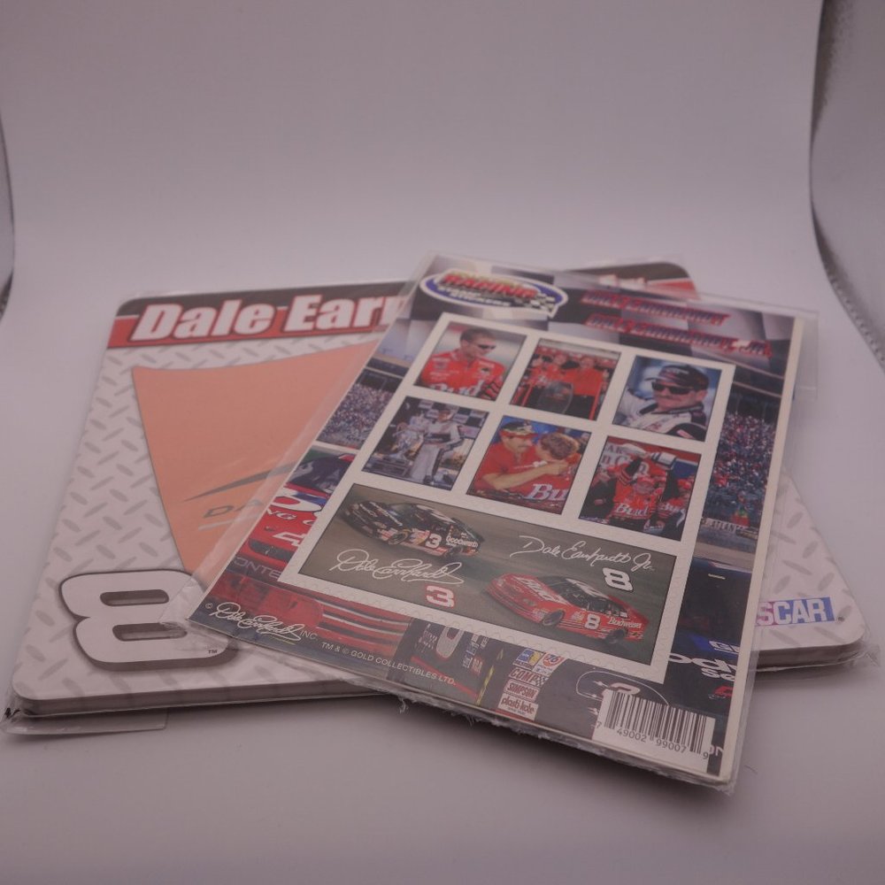 Dale Earnhardt Jr. Memo Mouse Pad 60 Sheets & Collectible Stamp Stickers *New*